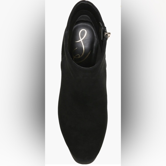 💕HOST PICK💕 SAM EDELMAN 🆕 Eli Platform Bootie. Black Suede Booties. Size 8. - Picture 5 of 9